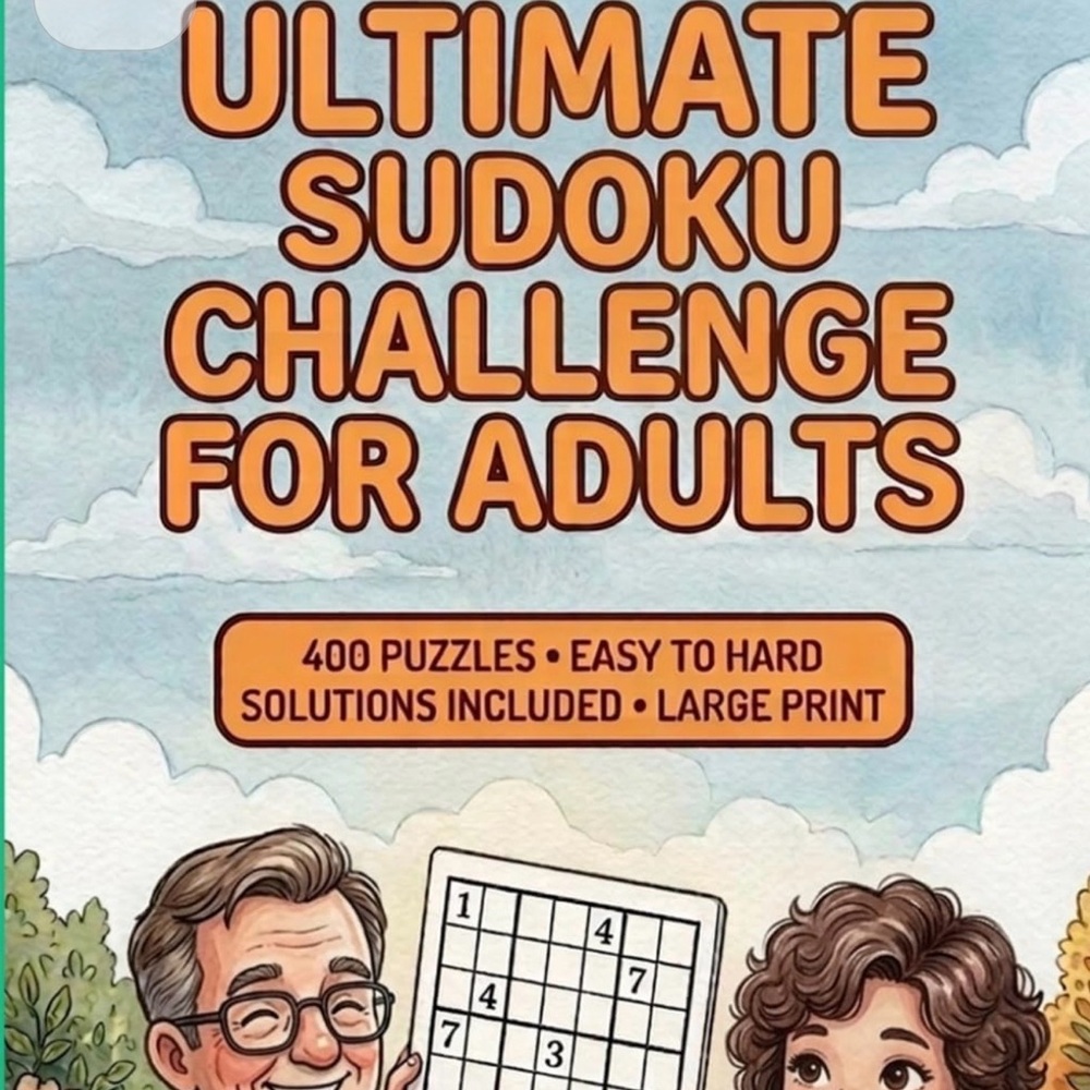 Ultimate Sudoku Challenge for Adults - 400 challenging puzzles and solutions